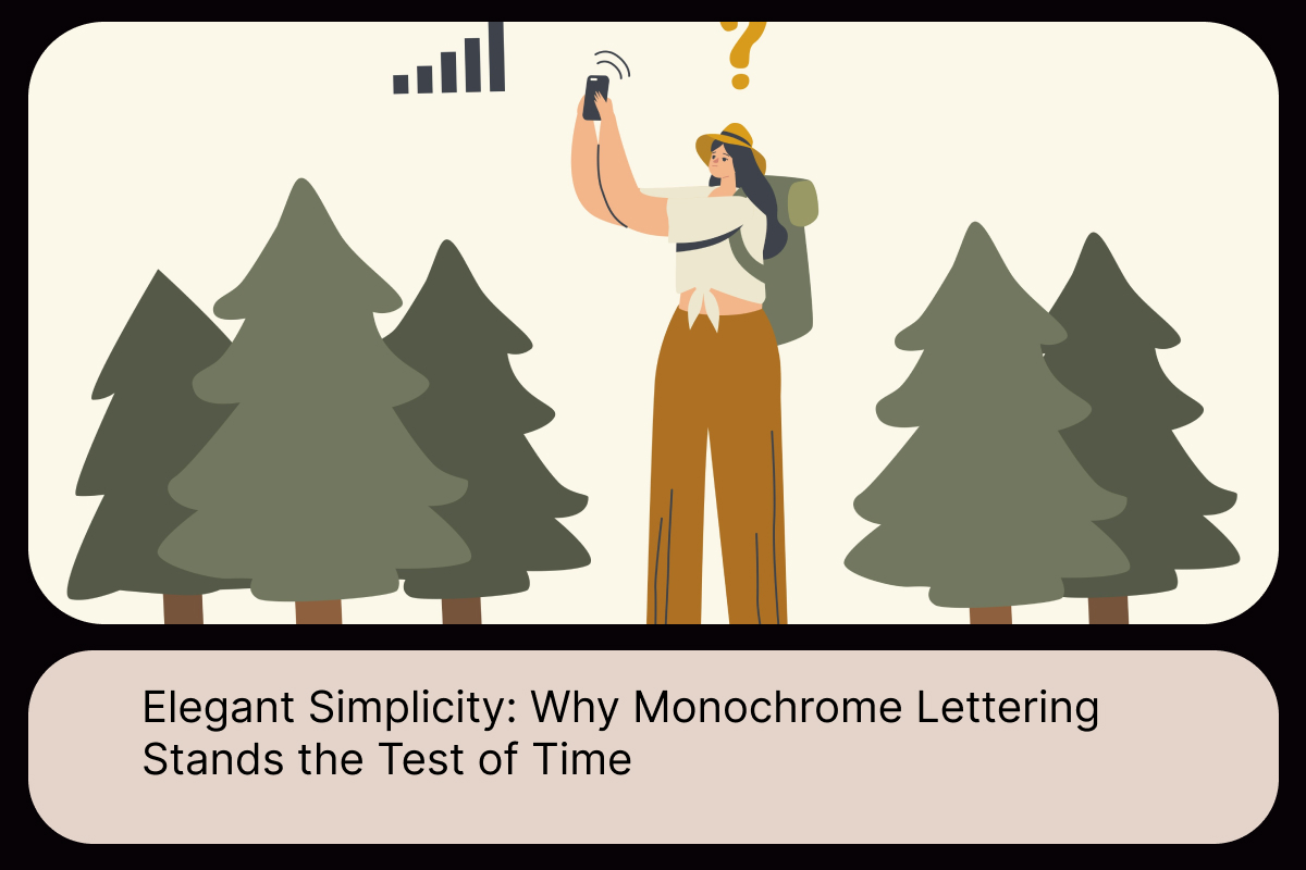 Elegant Simplicity_ Why Monochrome Lettering Stands the Test of Time